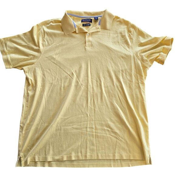 Roundtree & Yorke XL Supima Cotton Yellow Polo Shirt - Picture 1 of 6